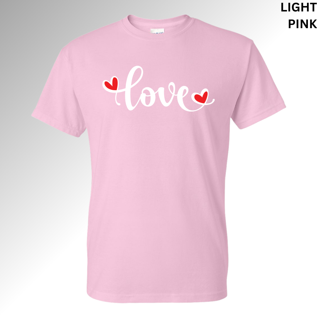 Love Valentine Graphic T-Shirt | Cute Heart Design Tee, Hoodie, Sweatshirt