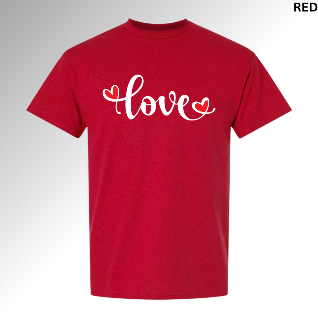Love Valentine Graphic T-Shirt | Cute Heart Design Tee, Hoodie, Sweatshirt