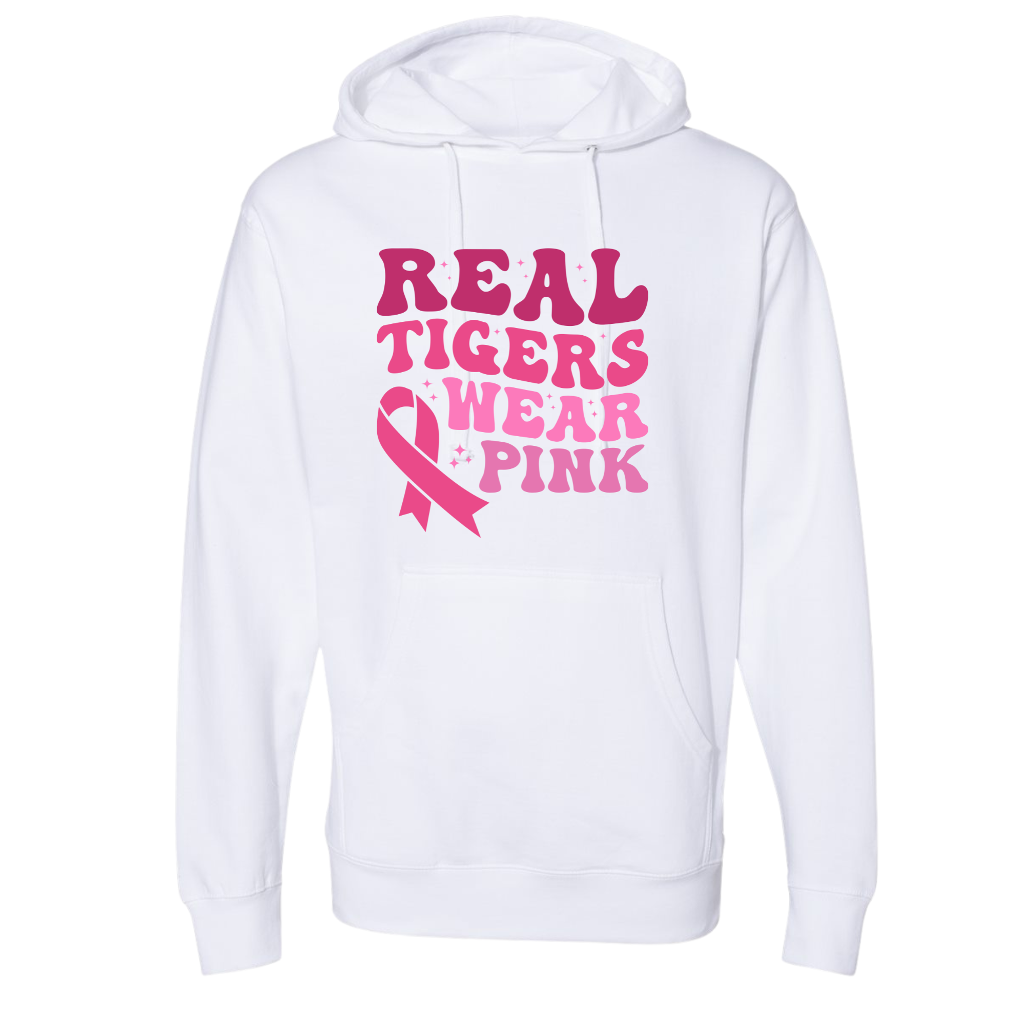 Real Tigers Wear Pink Hoodie