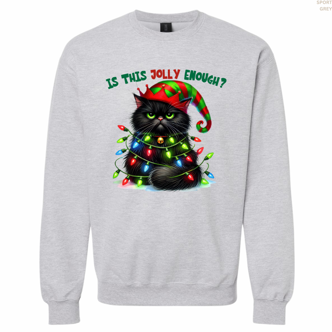 Jolly Enough? Unisex Crewneck Sweatshirt