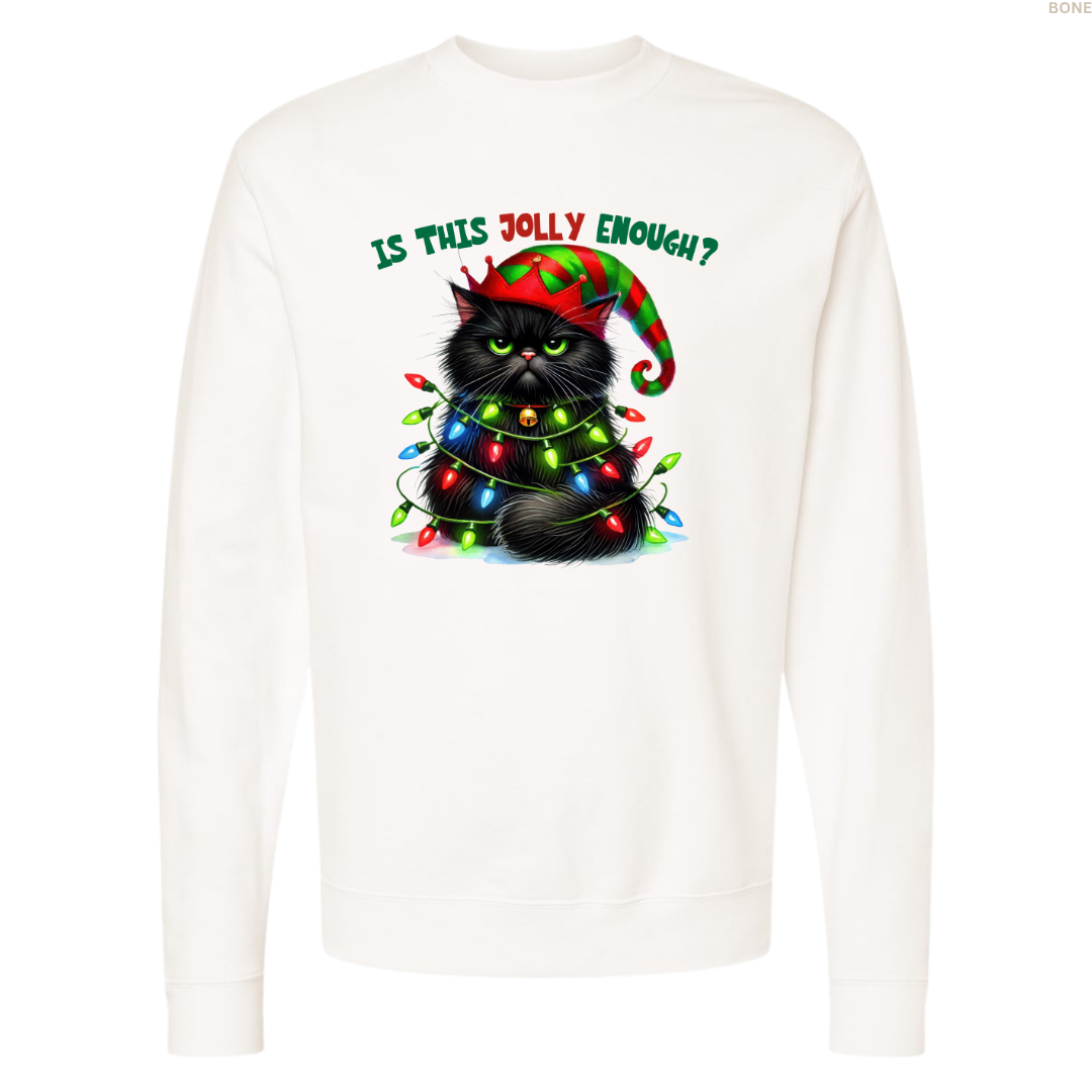Jolly Enough? Unisex Crewneck Sweatshirt