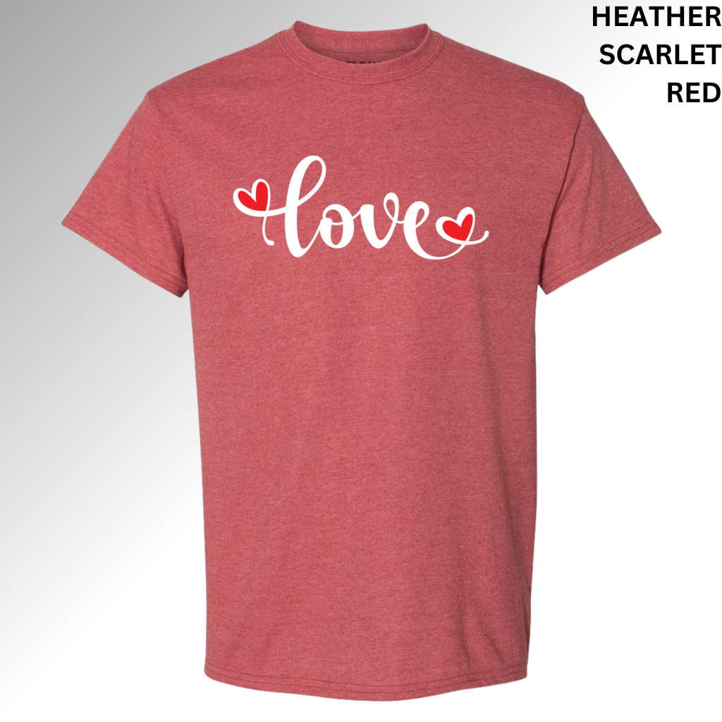 Love Valentine Graphic T-Shirt | Cute Heart Design Tee, Hoodie, Sweatshirt