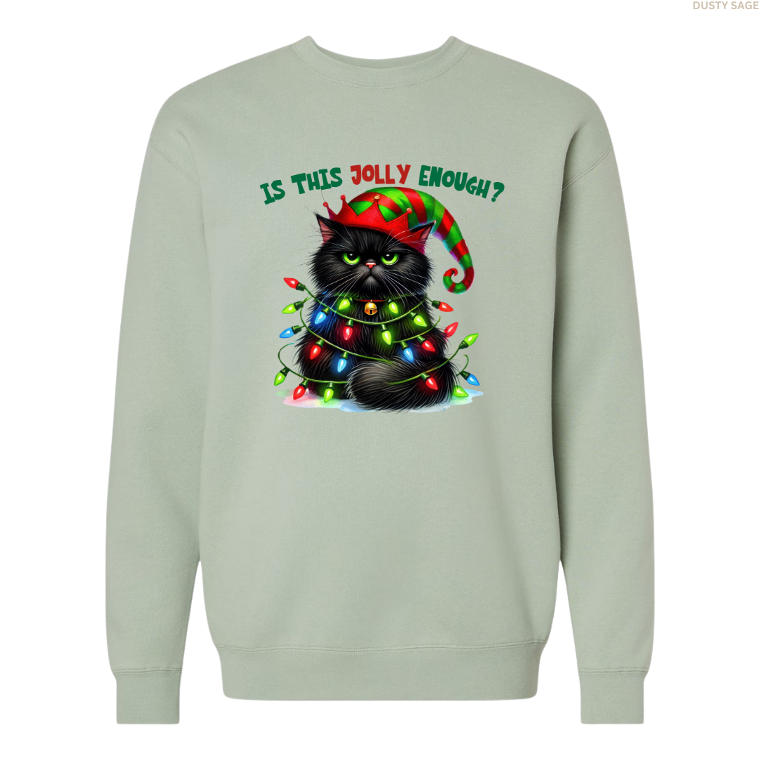Jolly Enough? Unisex Crewneck Sweatshirt
