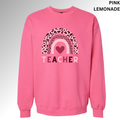 Teacher Heart Rainbow Valentine Sweatshirt | Cute Classroom Love Crewneck