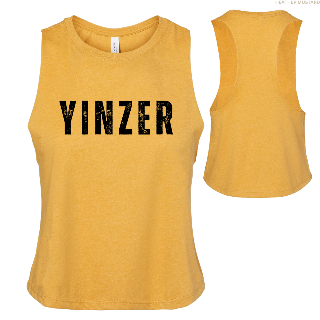 Yinzer Women's Racerback Cropped Tank