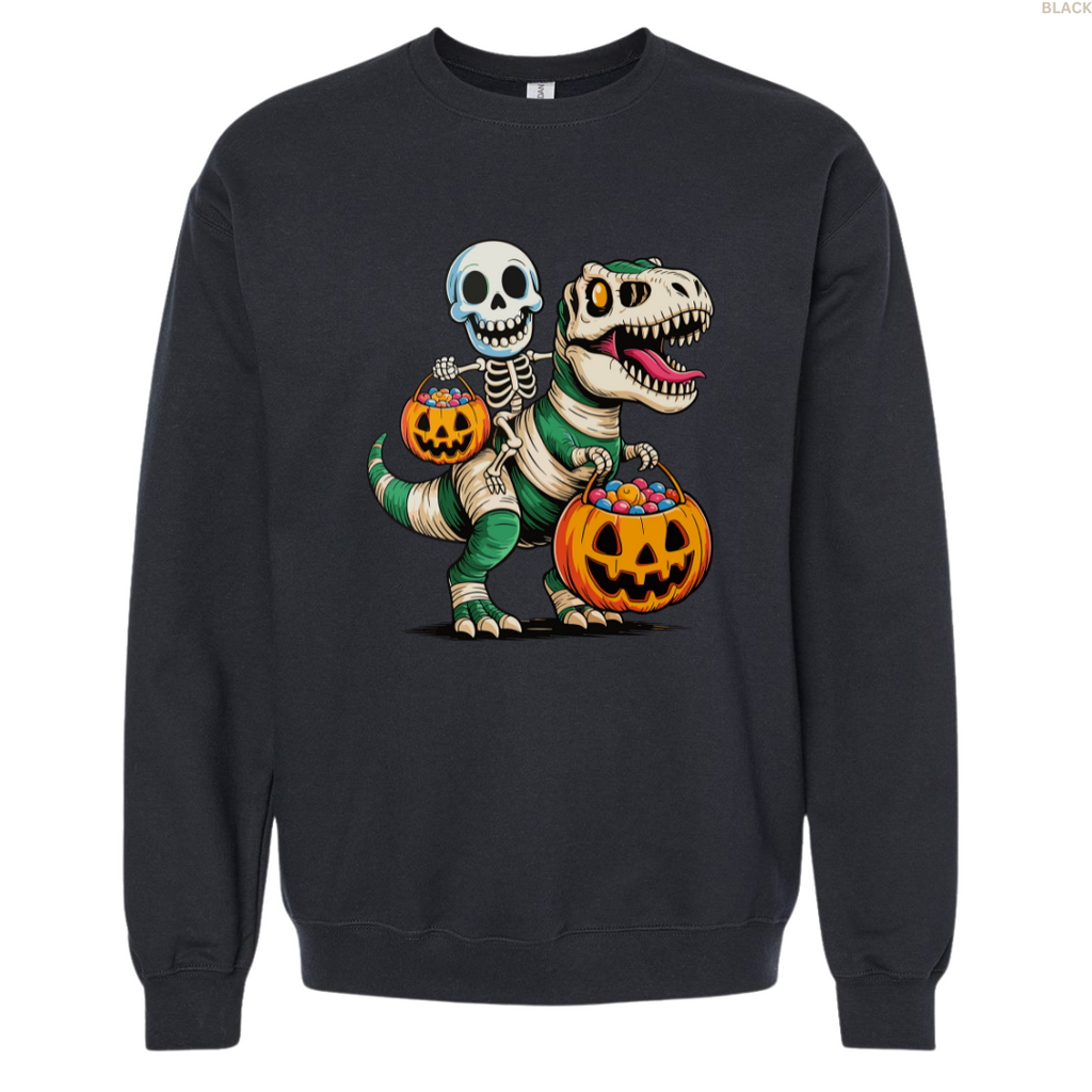 T-Rex Skeleton Youth Crewneck Sweatshirt