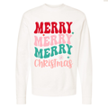 Merry Merry Merry Christmas Unisex Crewneck Sweatshirt