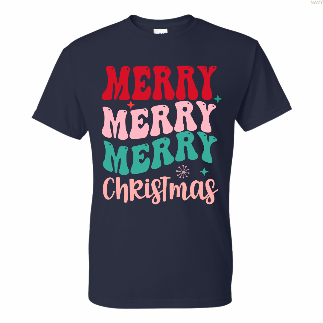 Merry Merry Merry Christmas Unisex T-shirt