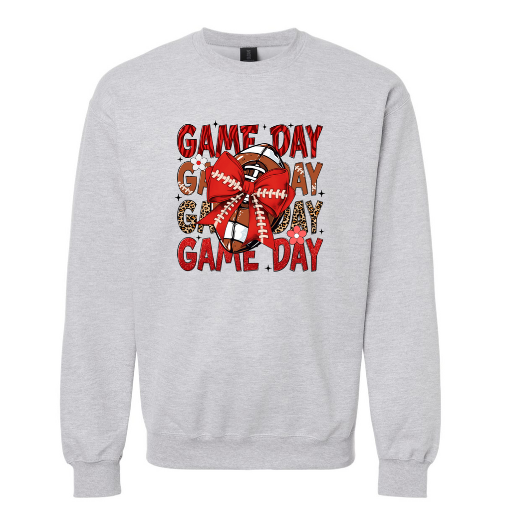 Football Game Day Crewneck Sweatshirt
