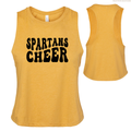 Spartans Cheer Women's Cropped Racerback Tank