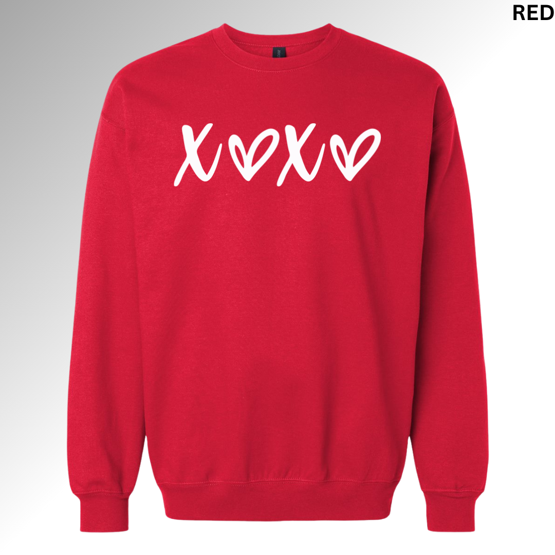 Hugs and Kisses Valentine Hoodie | XOXO Heart Graphic Sweatshirt