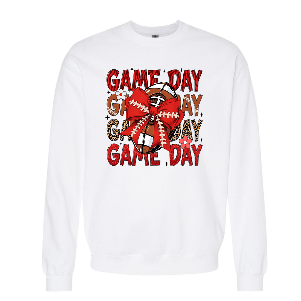 Football Game Day Crewneck Sweatshirt
