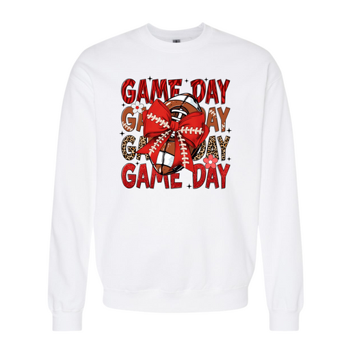 Football Game Day Crewneck Sweatshirt