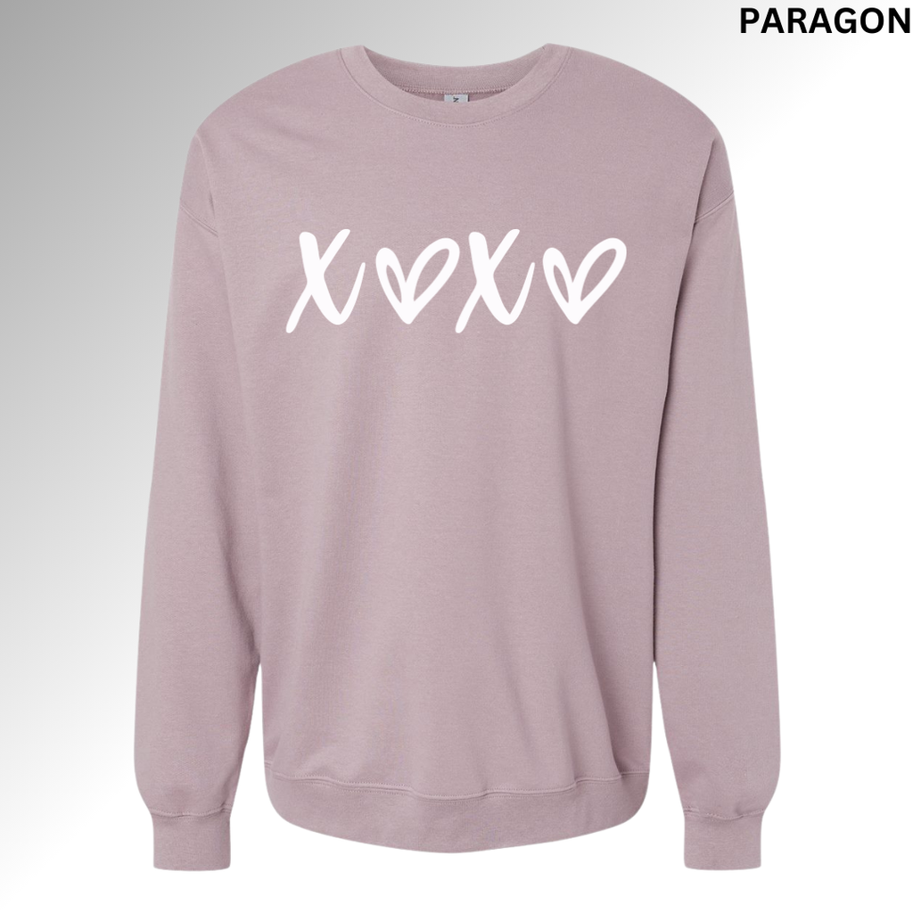 Hugs and Kisses Valentine Hoodie | XOXO Heart Graphic Sweatshirt
