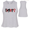 Tigers Alternating Women's Cropped Racerback Tank