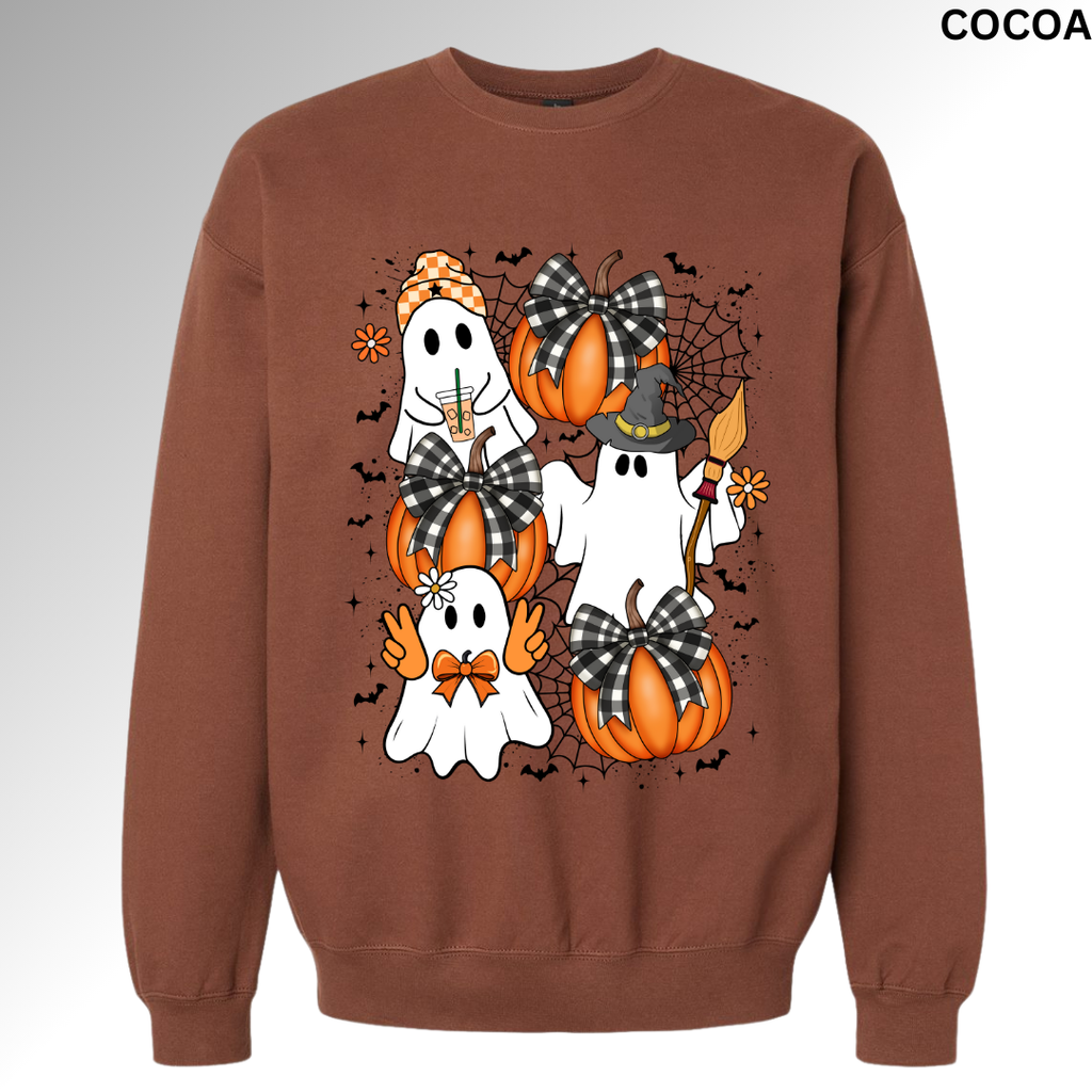 Retro Pumpkins and Ghosts