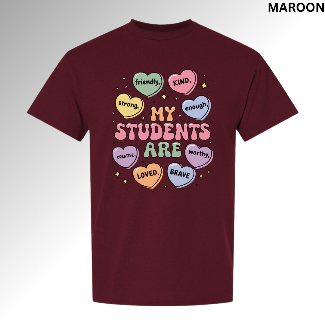 Sweet Hearts Valentine Sweatshirt | Candy Heart Graphic Crewneck