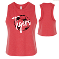 Tigers Soccer Women's Cropped Racerback Tank Top