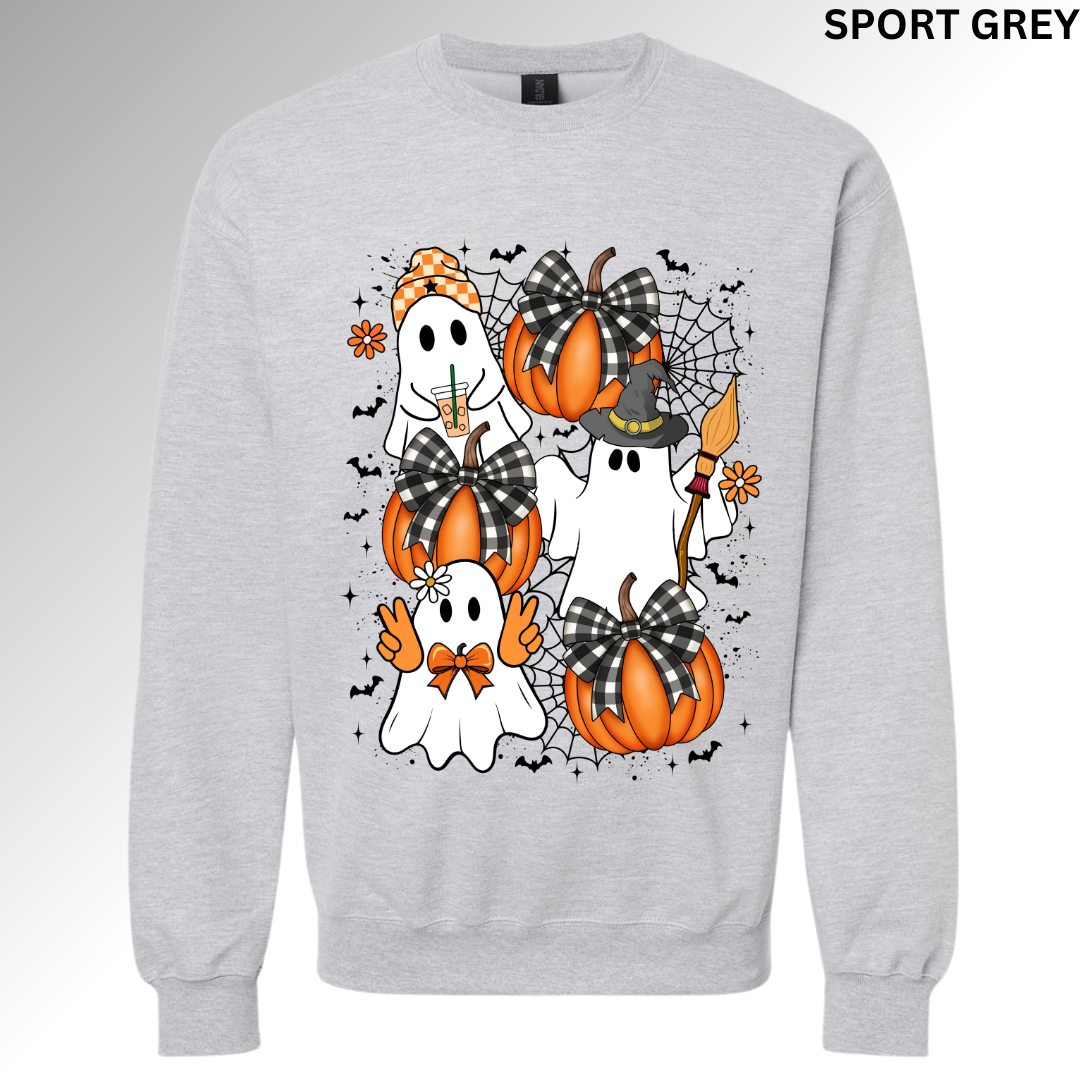 Retro Pumpkins and Ghosts