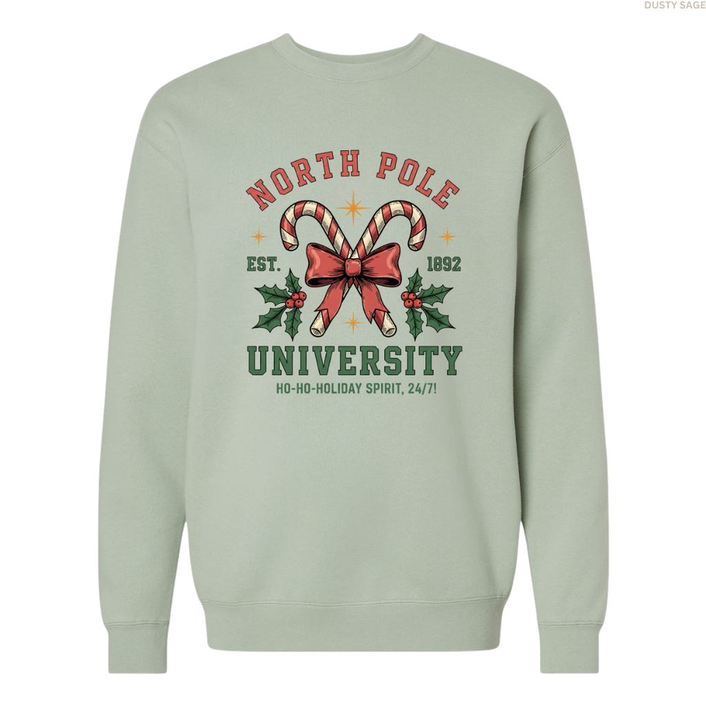 North Pole University Unisex Crewneck Sweatshirt