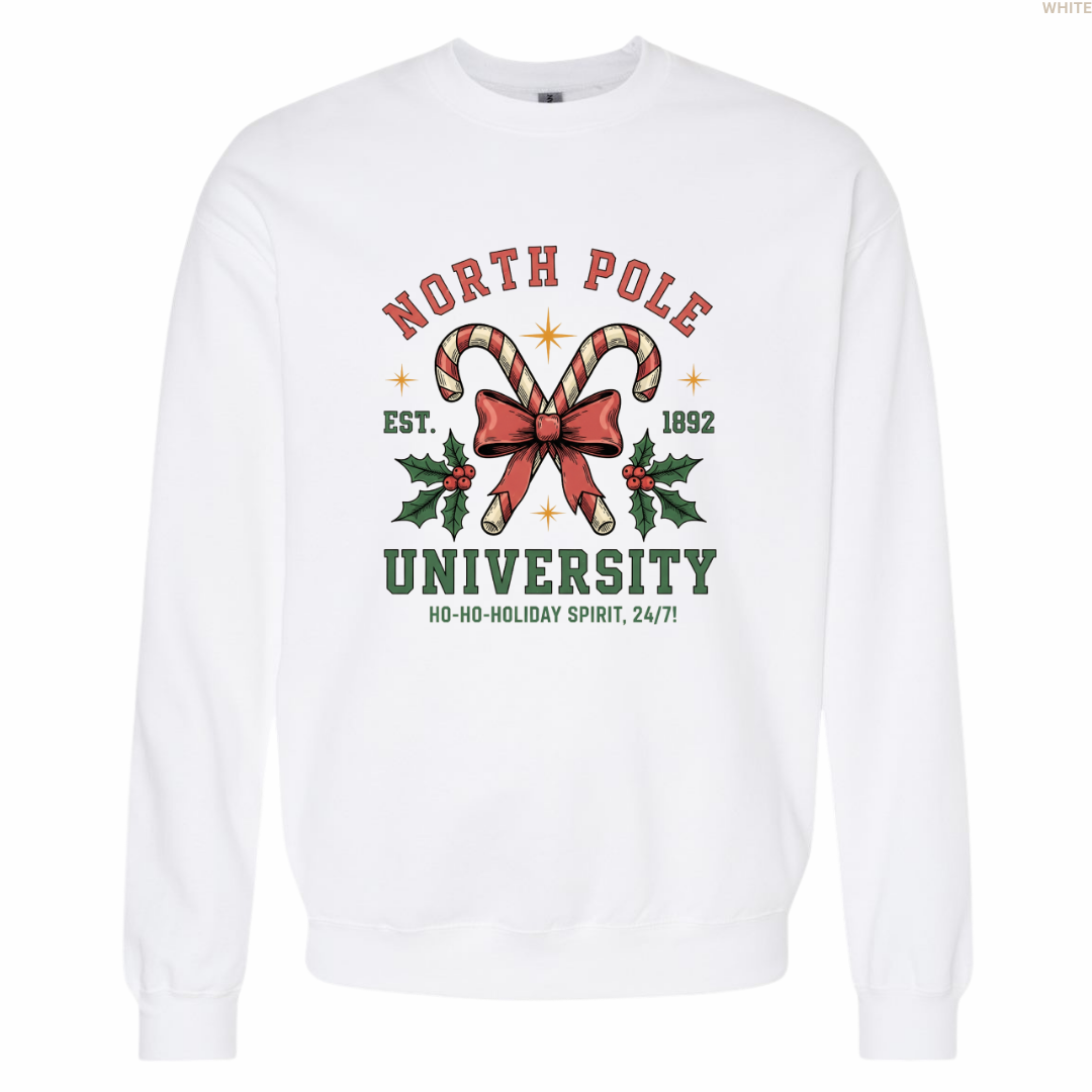 North Pole University Unisex Crewneck Sweatshirt