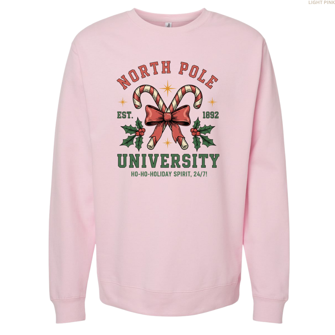 North Pole University Unisex Crewneck Sweatshirt