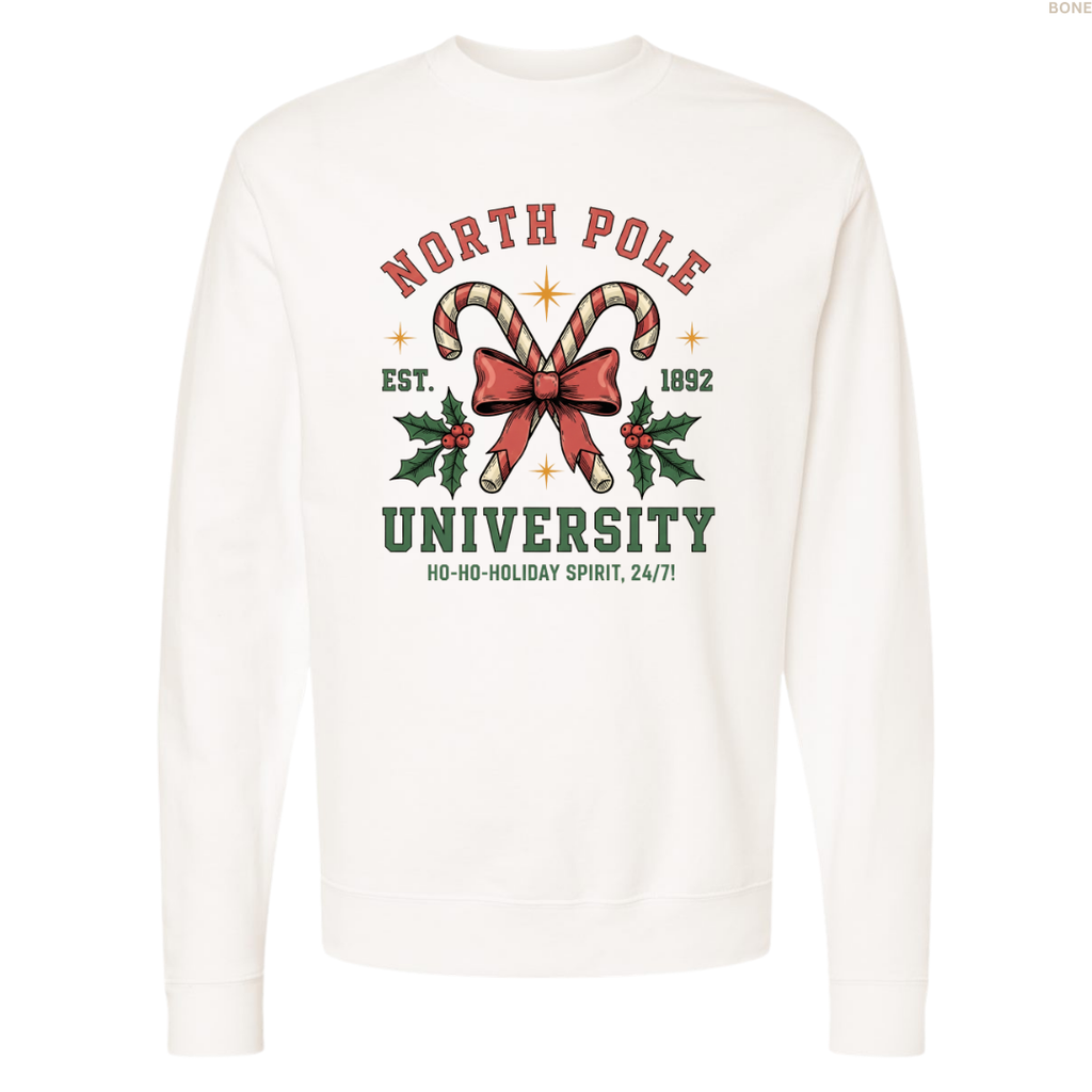 North Pole University Unisex Crewneck Sweatshirt