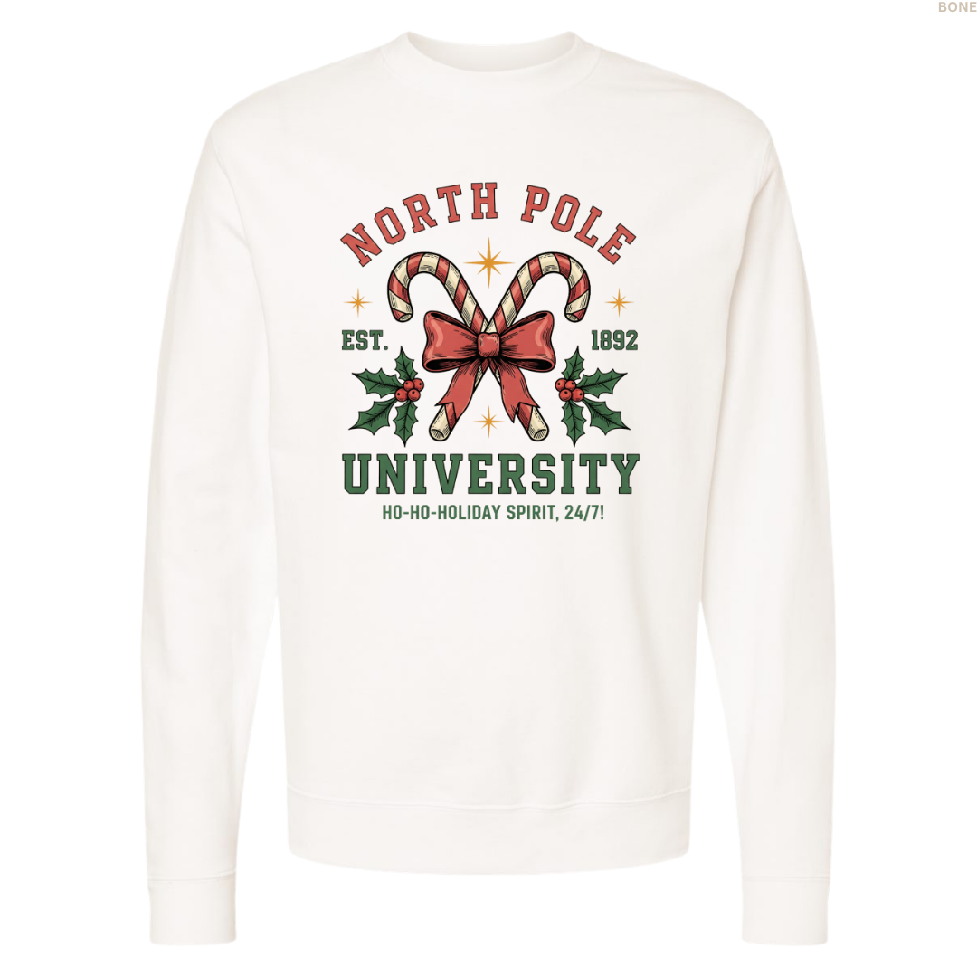North Pole University Unisex Crewneck Sweatshirt