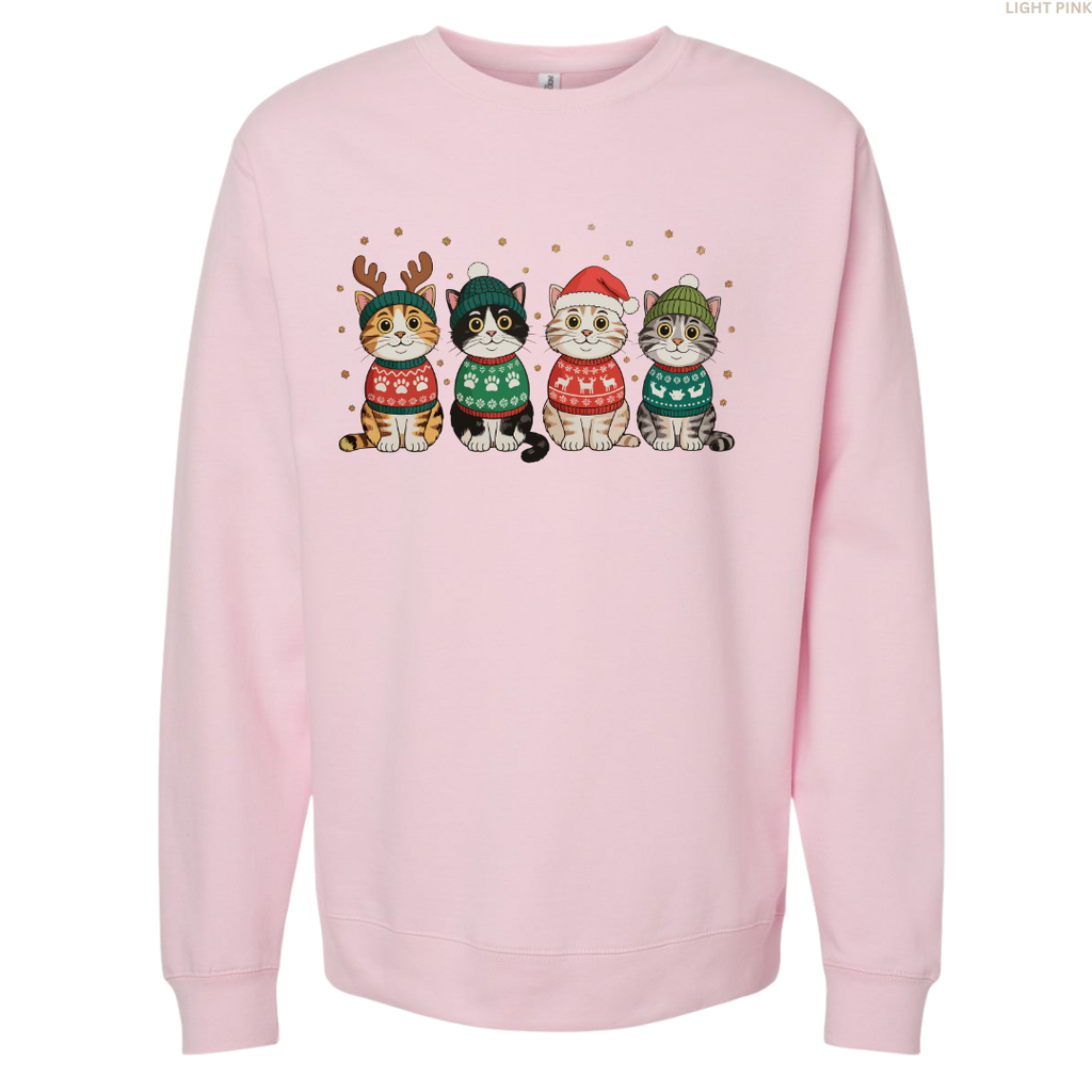 Meow-y Christmas Unisex Crewneck Sweatshirt