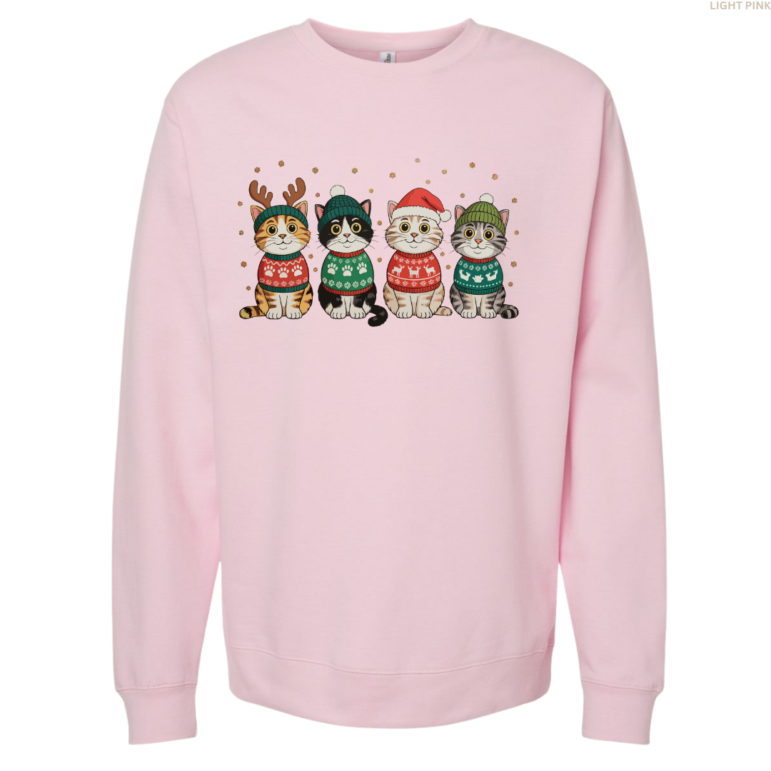 Meow-y Christmas Unisex Crewneck Sweatshirt