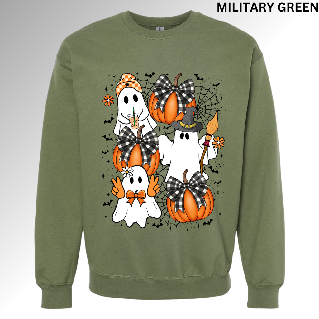 Retro Pumpkins and Ghosts