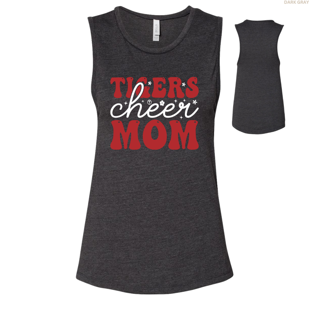 Tigers Cheer Mom Women's Muscle Tank