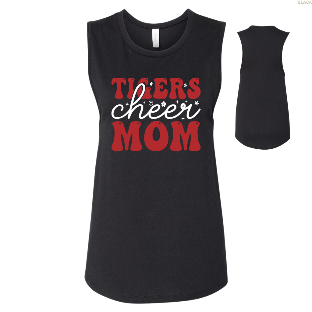 Tigers Cheer Mom Women's Muscle Tank