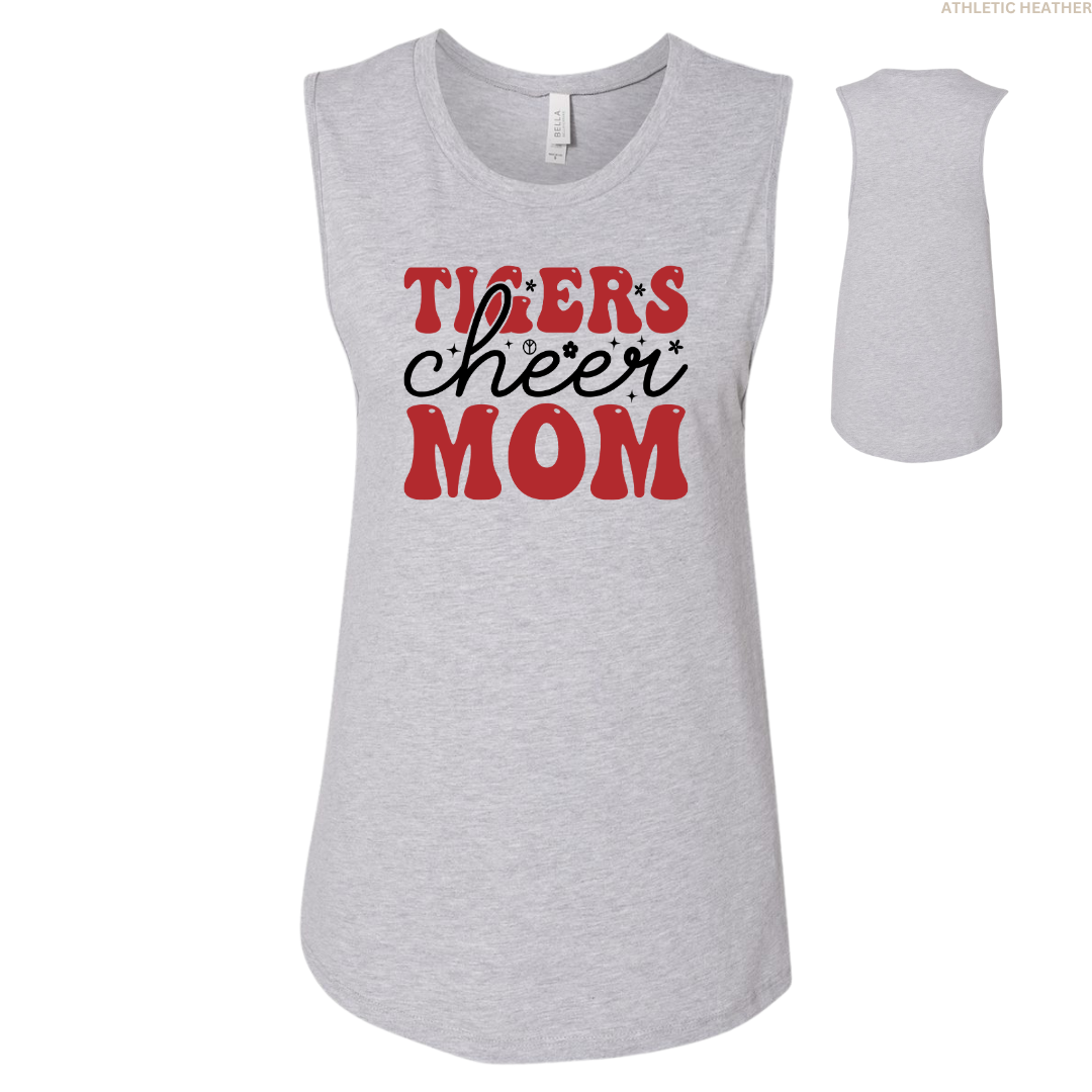 Tigers Cheer Mom Women's Muscle Tank