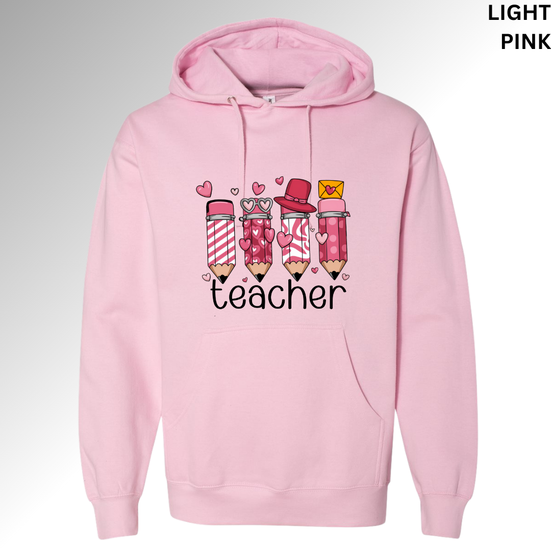 Teacher Pencils Valentine Sweatshirt | Cute Classroom Love Crewneck