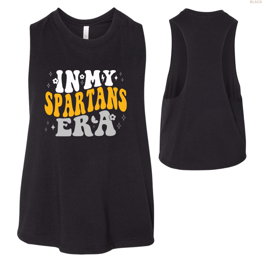 In My Spartans Era Women's Cropped Racerback Tank