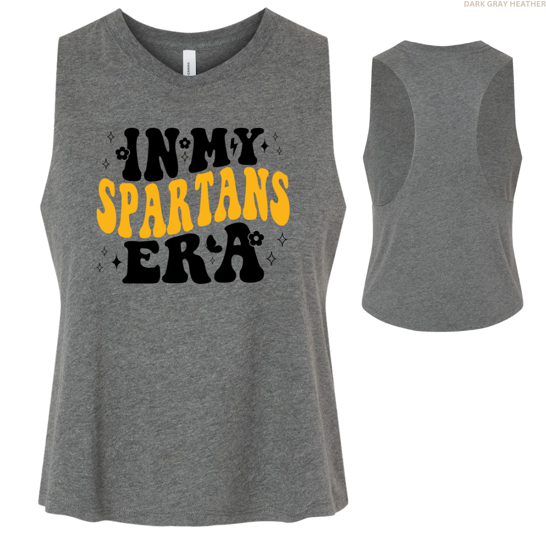 In My Spartans Era Women's Cropped Racerback Tank