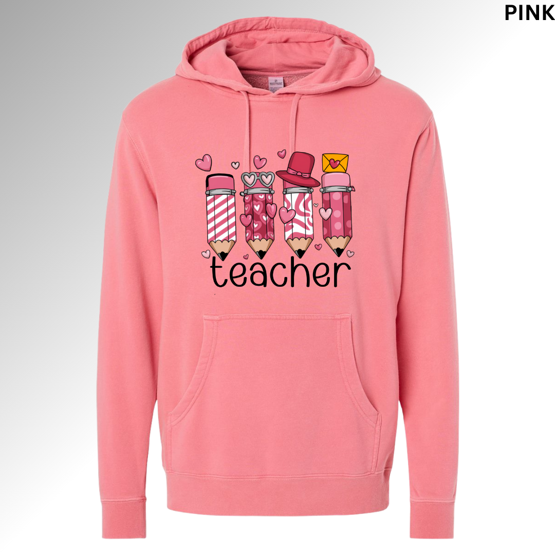 Teacher Pencils Valentine Sweatshirt | Cute Classroom Love Crewneck