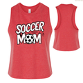 Soccer Mom Women's Cropped Racerback Tank