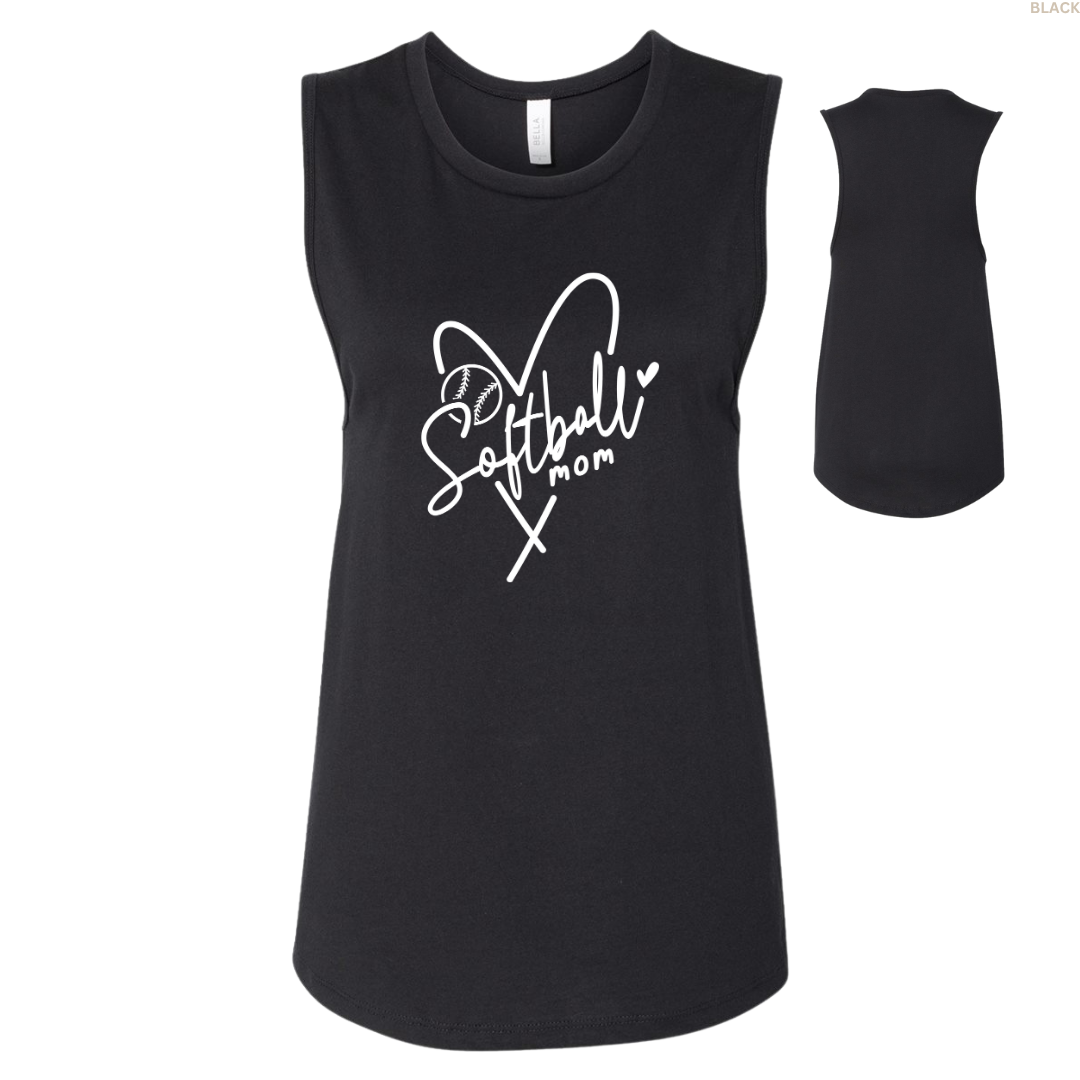 Softball Mom Women's Muscle Tank