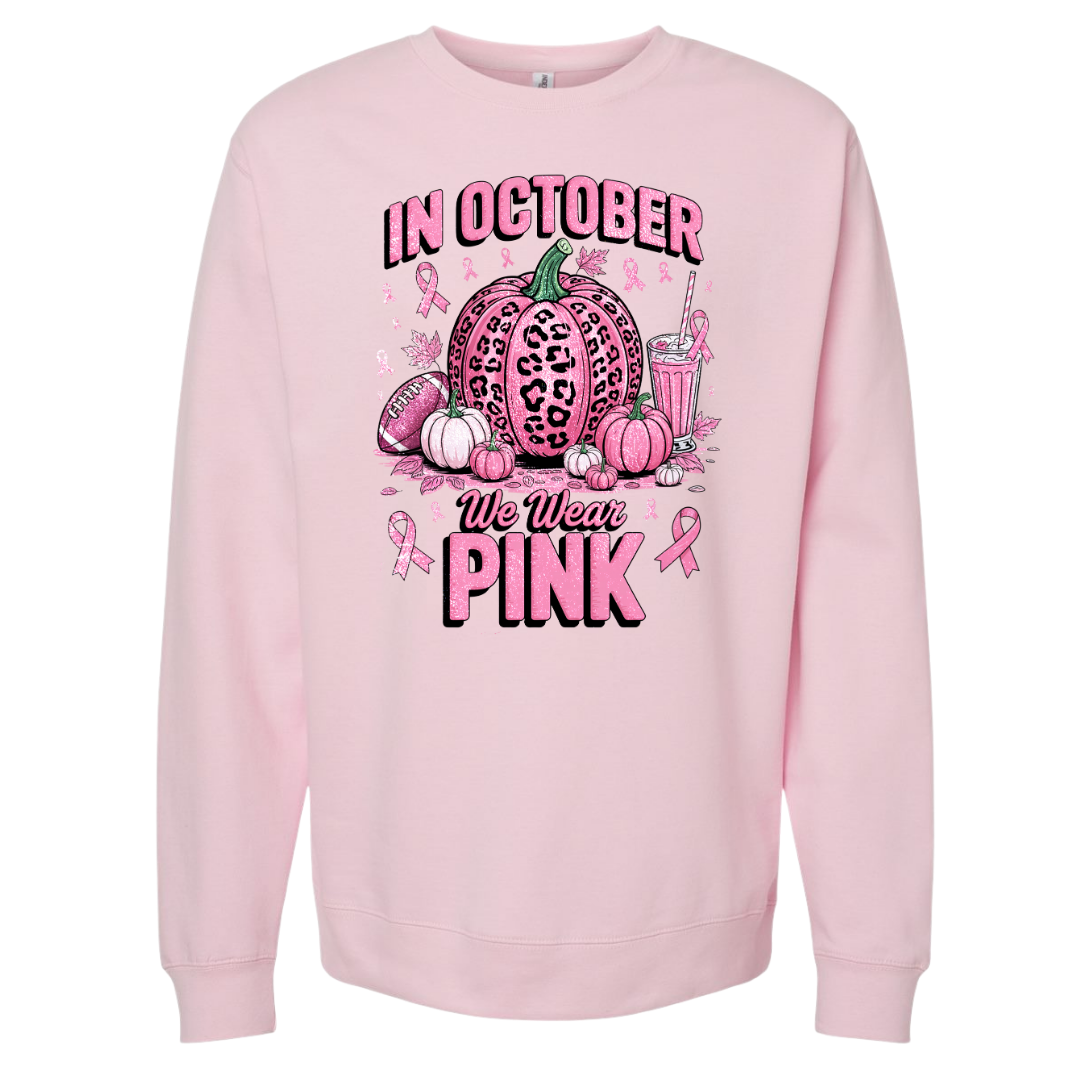 We Wear Pink Crewneck Sweatshirt