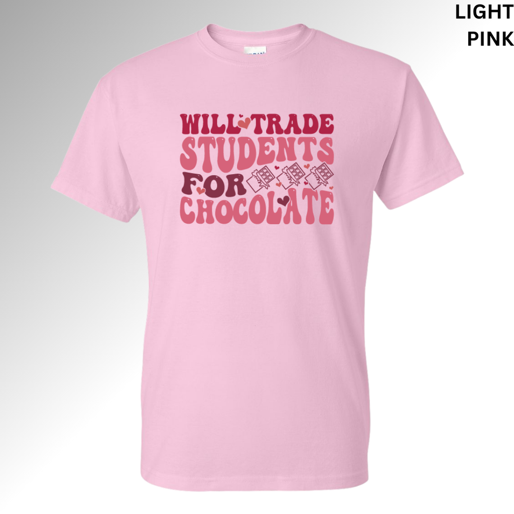 Will Trade Students for Chocolate Sweatshirt | Funny Teacher Valentine Shirt