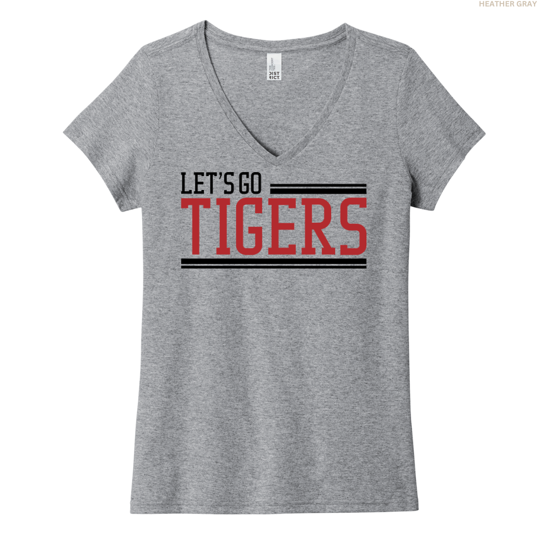Let's Go Tigers Women's V-neck
