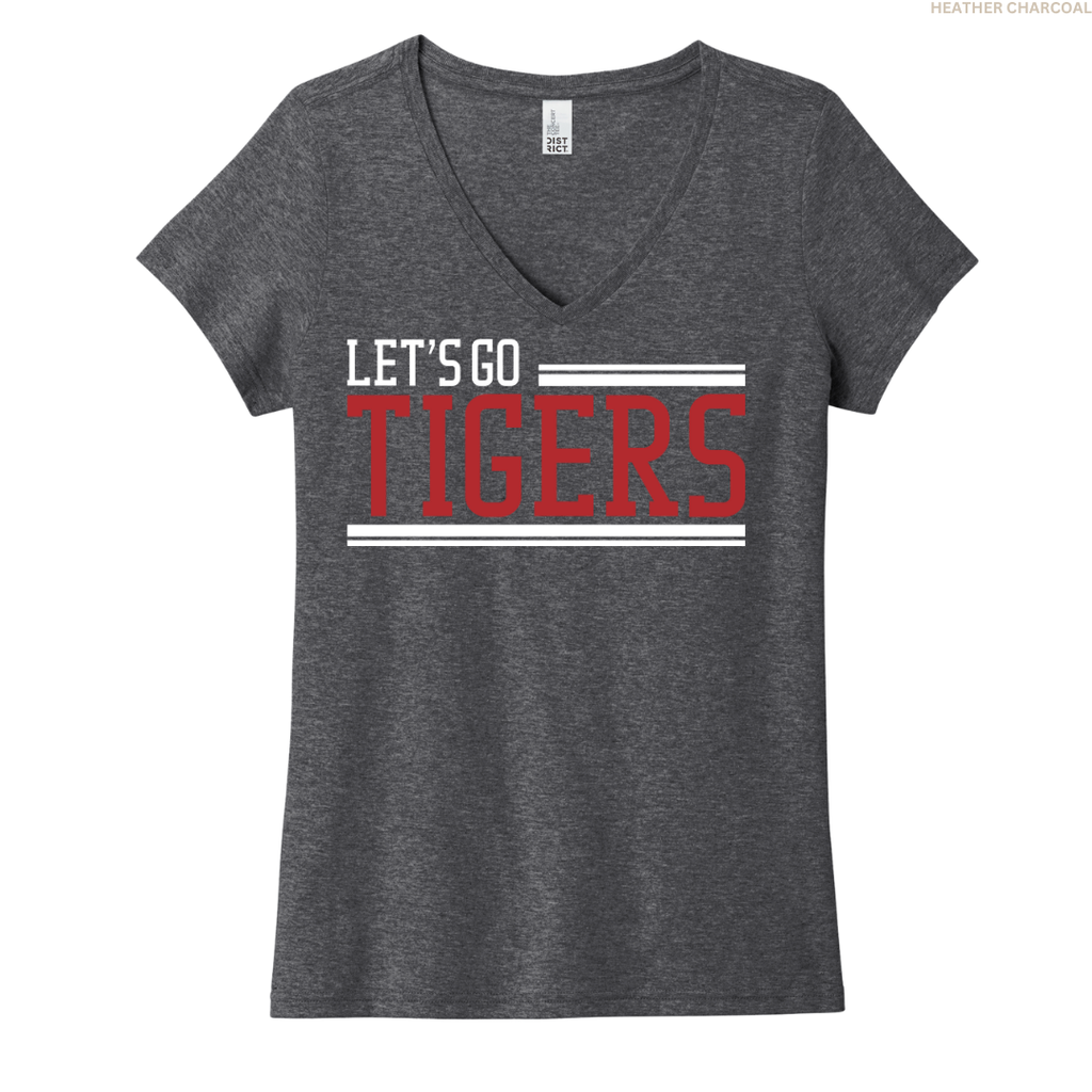 Let's Go Tigers Women's V-neck