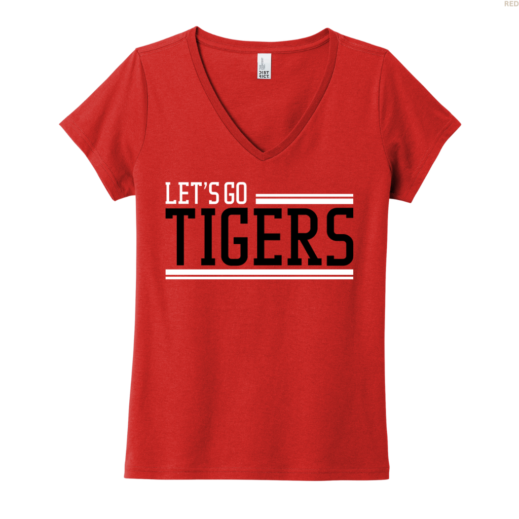 Let's Go Tigers Women's V-neck