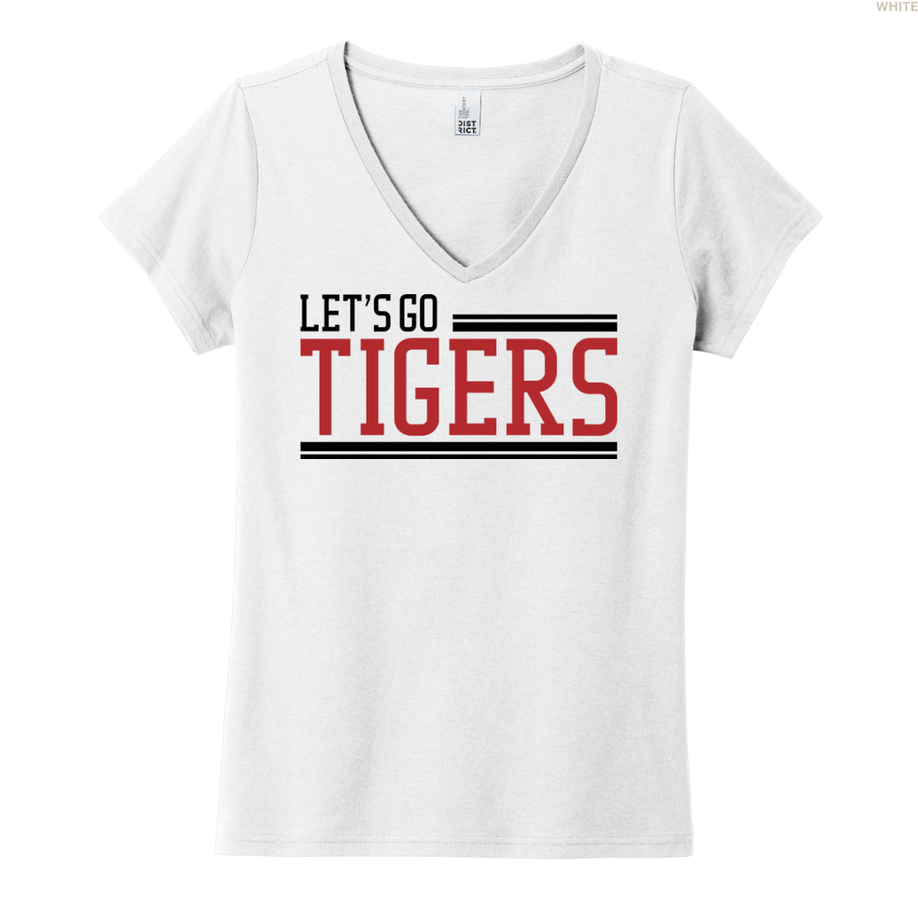 Let's Go Tigers Women's V-neck