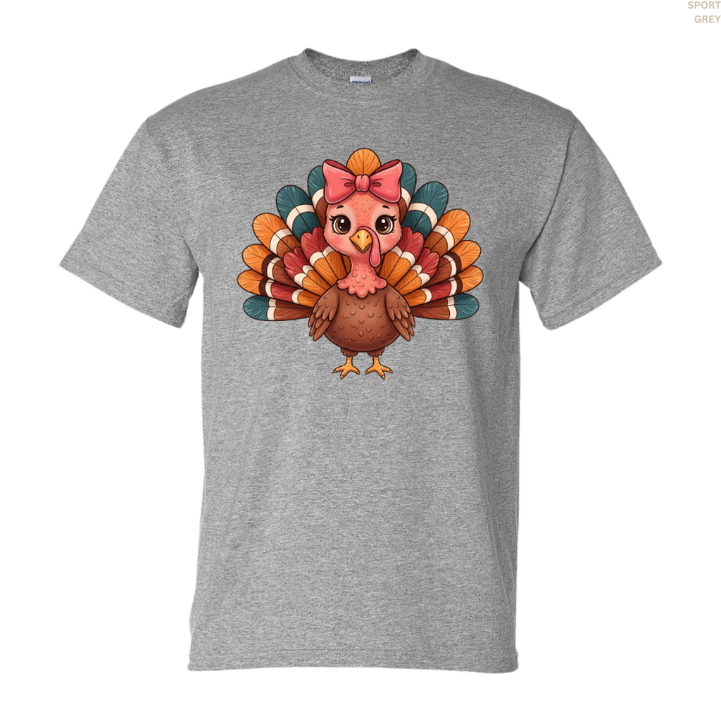 Turkey with a Bow Tee