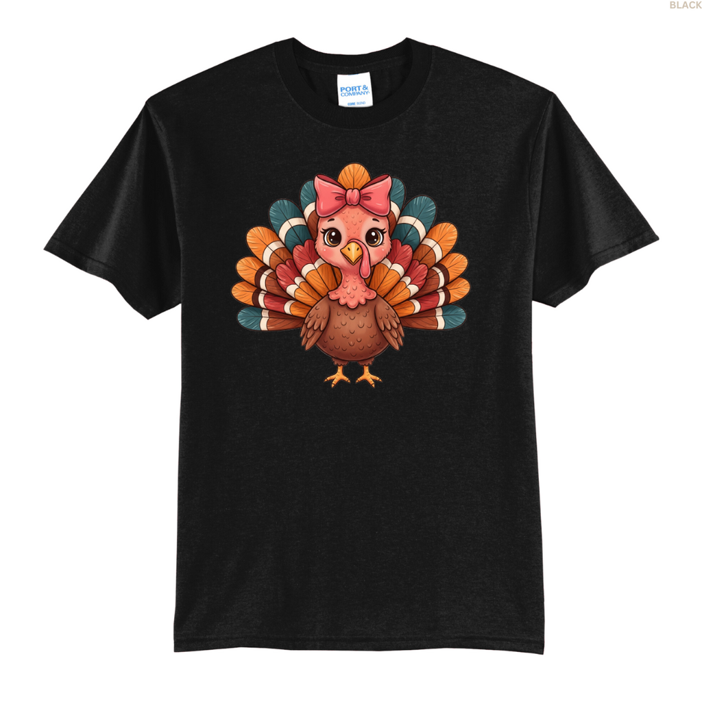 Turkey with a Bow Tee