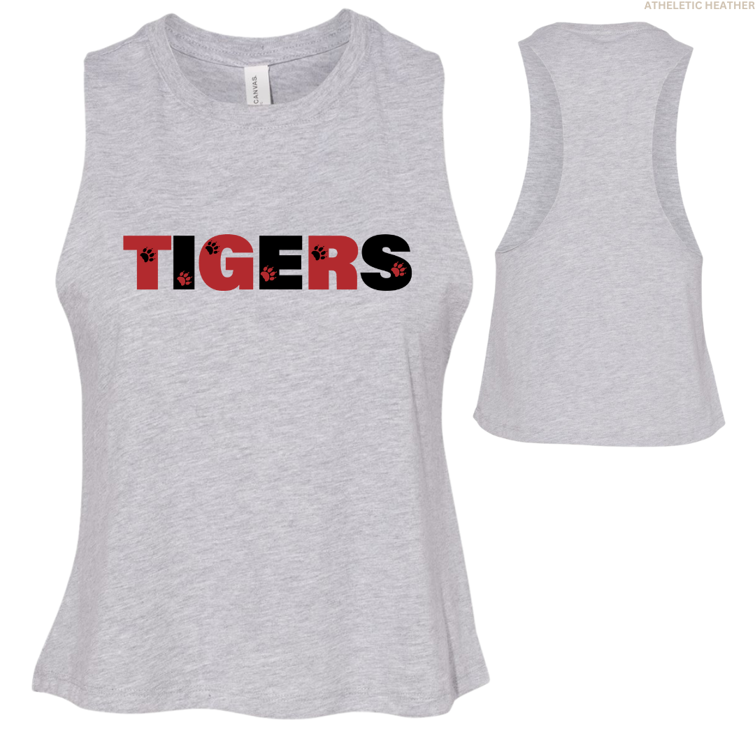 Tigers Paw Prints Women's Tank Tops