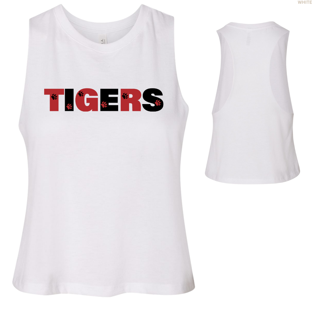 Tigers Paw Prints Women's Tank Tops